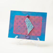 Load image into Gallery viewer, Mosaic in Pink and Blue, Collage, Modern Art, Mixed Media, Artwork
